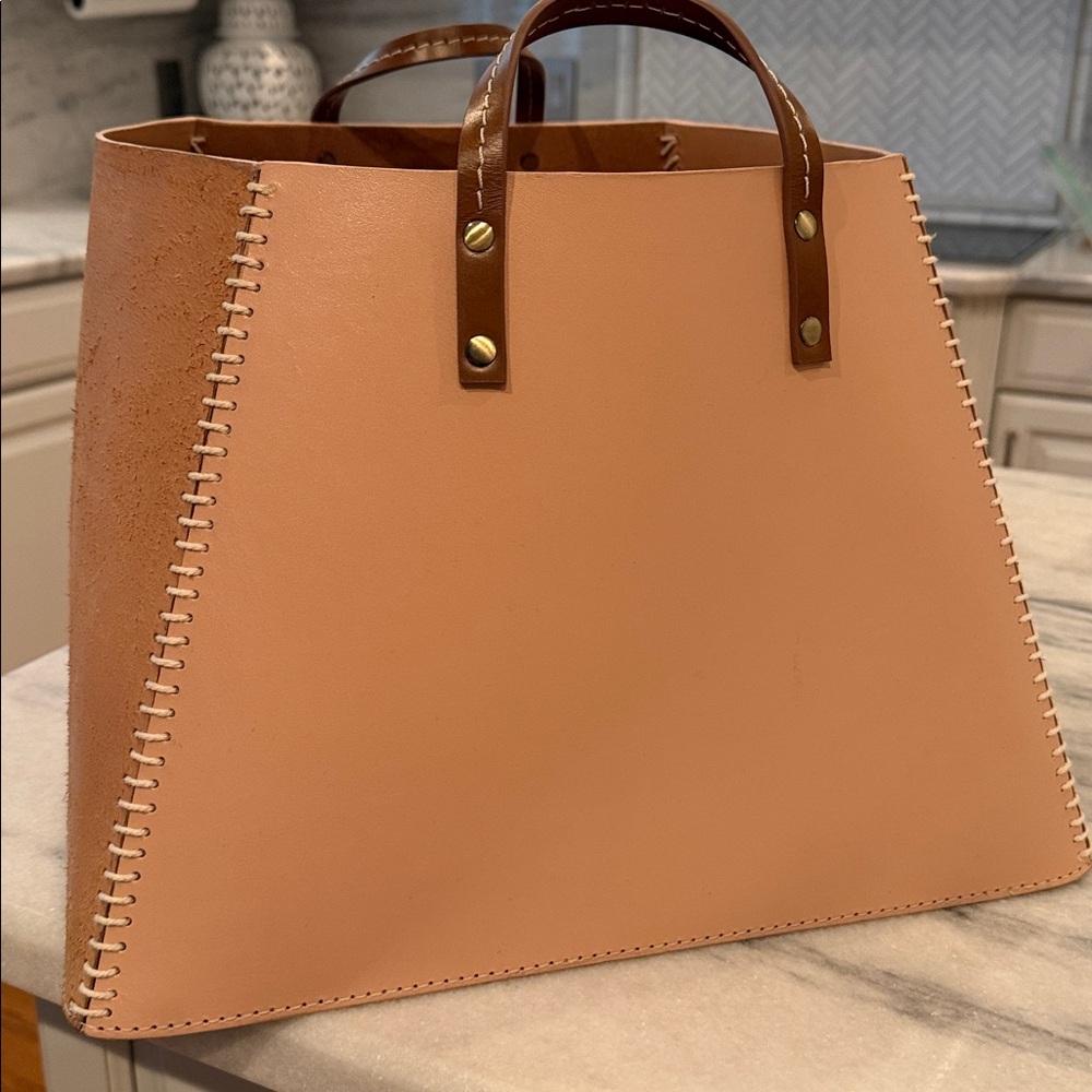 Suede and Leather Tote